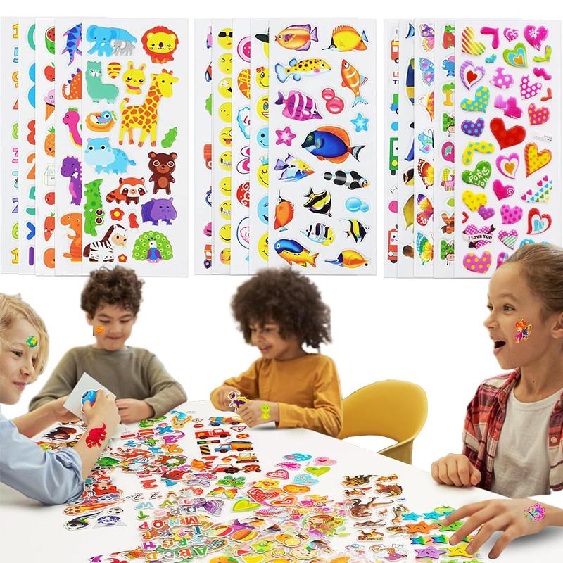 25/50/100pcs Bubble Stickers plastic Kids Favorite Gifts Party Favors Festival Gathering Christmas Children Day Birthday TMZ