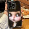 Dark Cute Girl Doll  Soft Silicone Case For iphone 17 Air 16 15 14 13 12 11 Pro Max Plus Shockproof TPU Phone Cover
