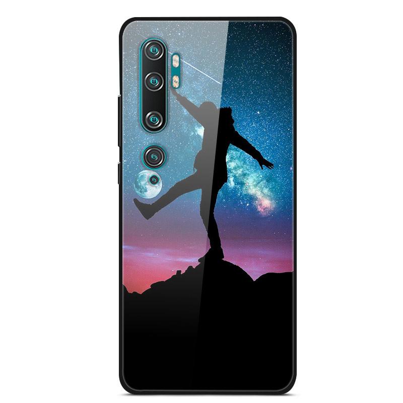 Luxury Cover Case for Xiaomi Mi Note 10 Pro Tempered Glass Cover Silicone Phone Case for Xiaomi Redmi Note 10Pro 10 Pro Cases