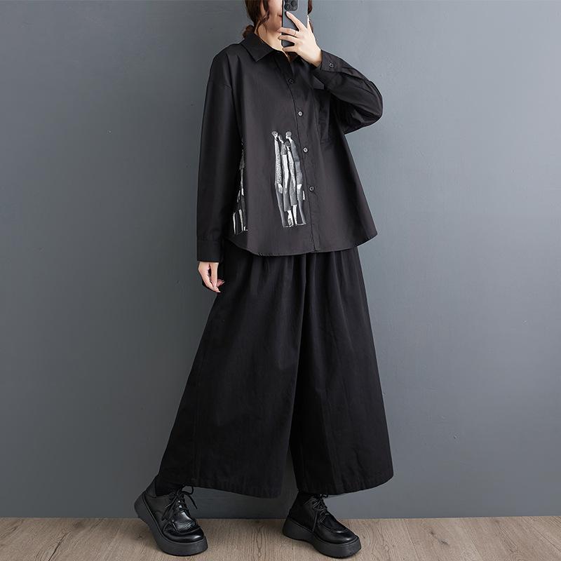 DIMANAF 2024 Plus Size New Spring.Style Blouse Vintage Retro Design Short Sleeve Casual Shirt Women Loose Shirt Geometric Print Half Sleeves Shirt