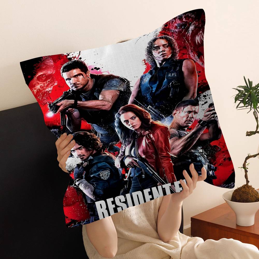 Classic Video Game R-Residents-E-Evils Pillow Gifts Home Office Furnishings Bedroom Sofa Car Cushion Cover Case 45X45Cm