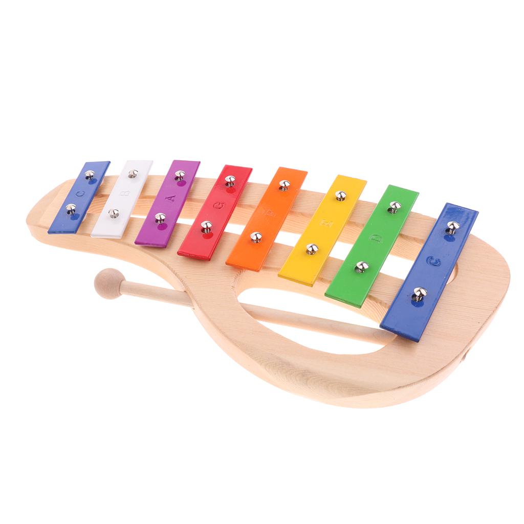 8notes Handheld Multicolored Xylophone Piano Toys Kids Gift uygun