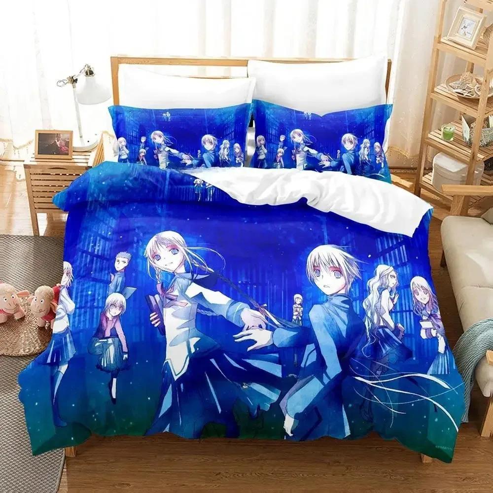 Neues Bungaku Shoujo Bettwäscheset Einzelbett Twin Full Queen King Size Bettset Erwachsene Kind Schlafzimmer Bettbezugsets Kawaii Bettlaken-Set