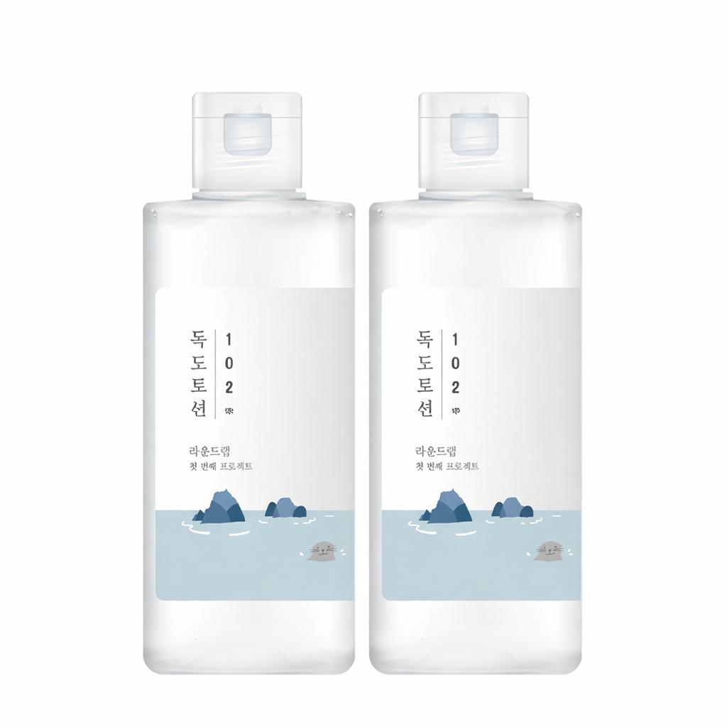 

Round Lab 1025 Dokdo Toner & Lotion Duo Set Hydrating & Balancing Skincare Kit (200ml + 200ml)
