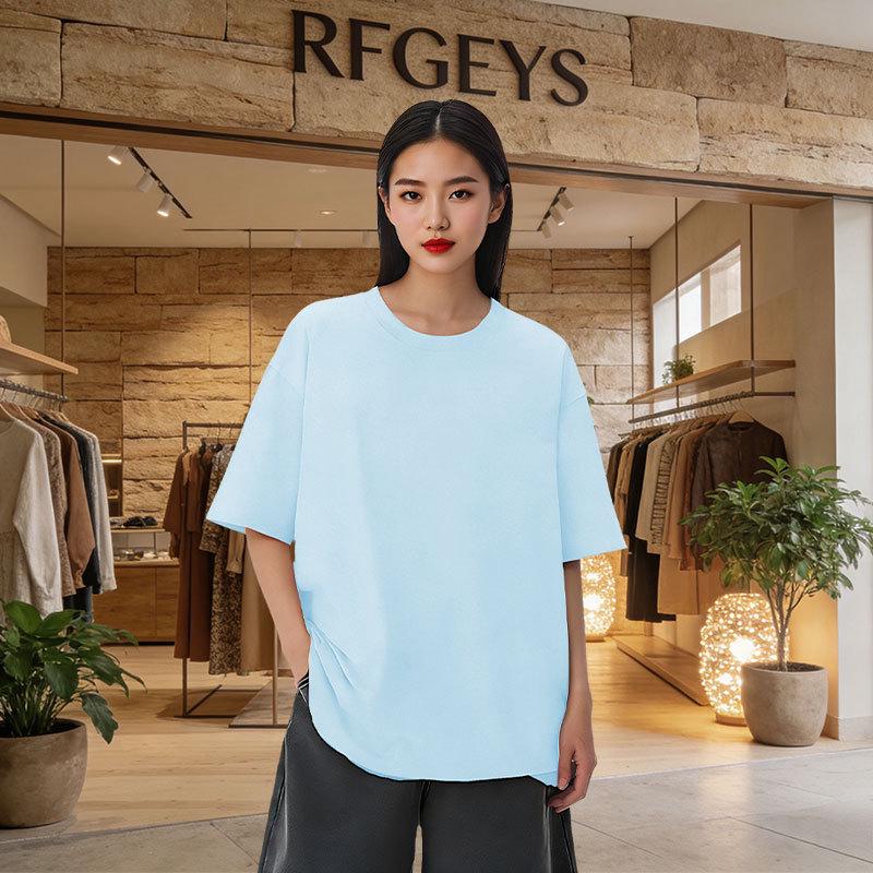 American Plus Size Short Sleeve T-shirt for Chubby Girls - Summer Collection