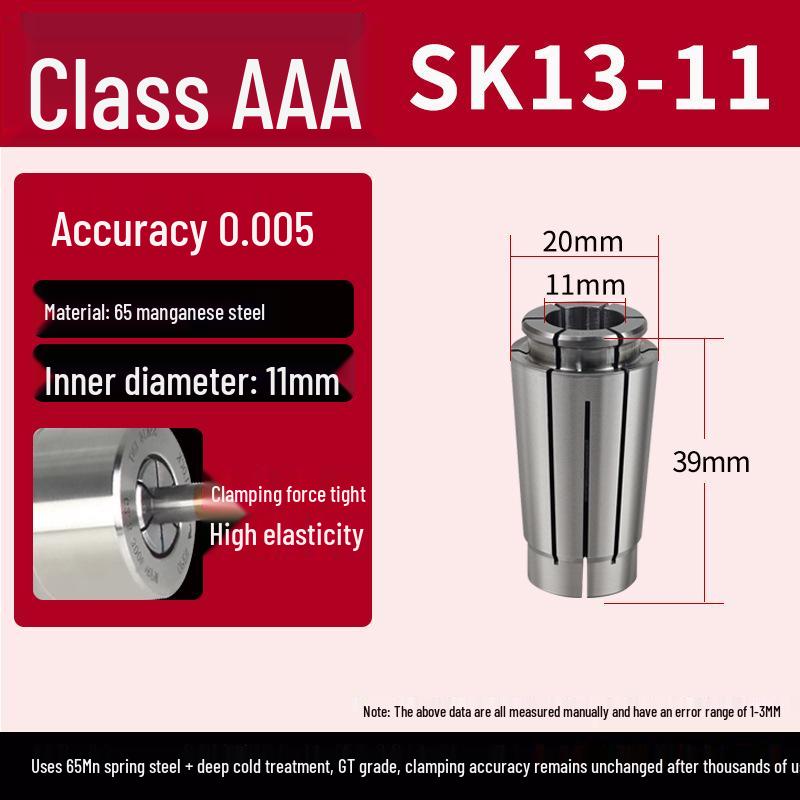 High-Precision SK16 Collet Chuck for CNC Engraving Machine