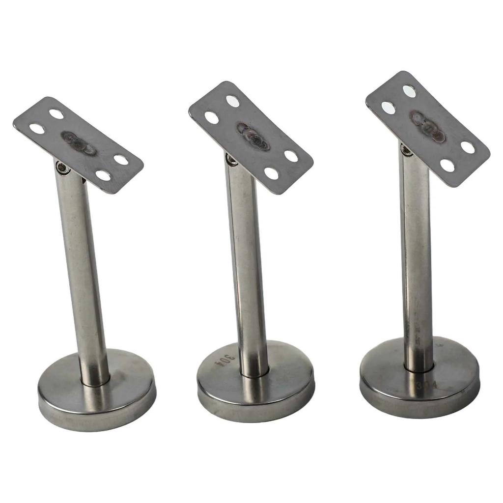 Home Improvement Adjustable Stair Support Handrail Bracket Silver Commercial Setting Residential Use Robust Design