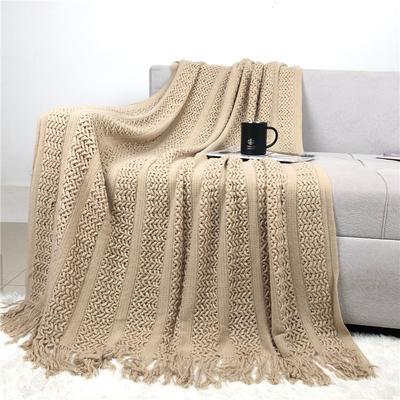 Solid Color Knitted Blanket, Twisted Imitation Cashmere Sofa Blanket, Nap Blanket, Air-conditioning Blanket