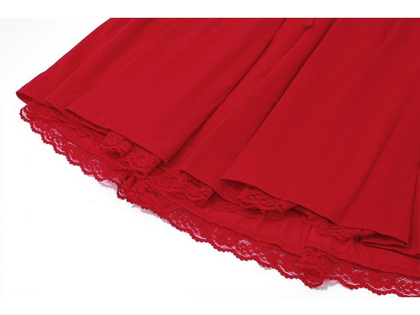 Rochie de vară roșie pentru femei, tip maiou corset cu șireturi, inspirată de balet