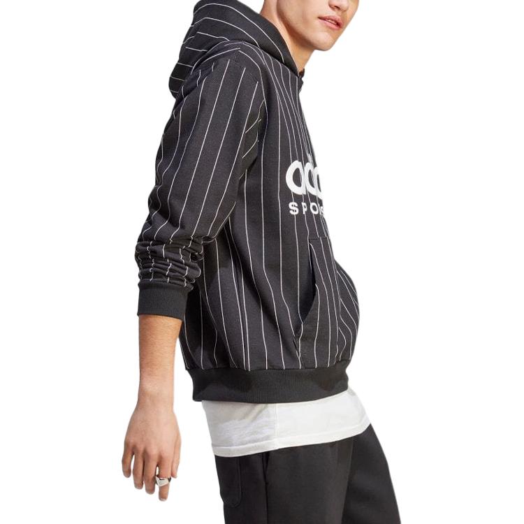 Adidas Sweatshirts Men's Black Hooded Moderate Regular IB8381