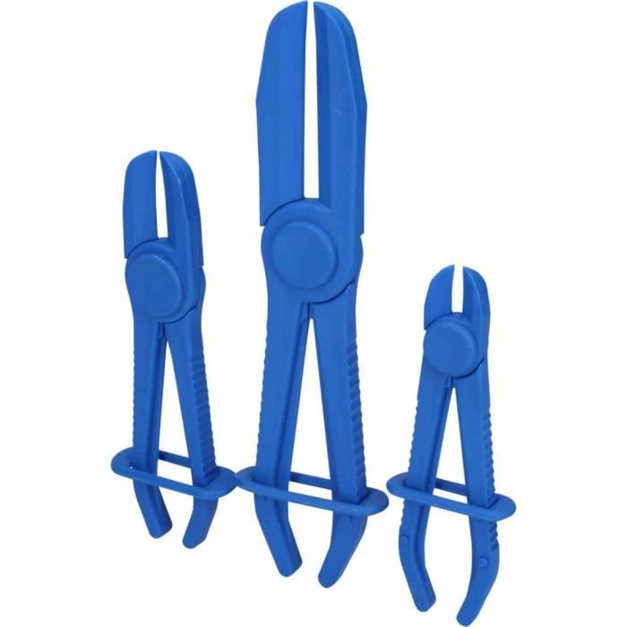 Jeu de pinces à clamper les tuyaux | droit | 3 pièces - Brilliant Tools BT521010