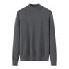 Women's Urban Style Pure Cashmere Slim-Fit Winter Knit Sweater with Half-High Neck