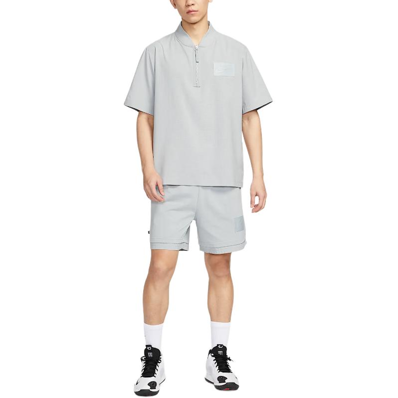 Nike Kevin Durant Dri-Fit Simple Quick-Dry Pullover Short Sleeve T-Shirt Men Tops Wolf-Grey Photon-Grey HJ4214-012