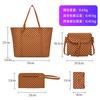 New retro shoulder handbag four-piece mother and child bag women's printed messenger bag large capacity bag