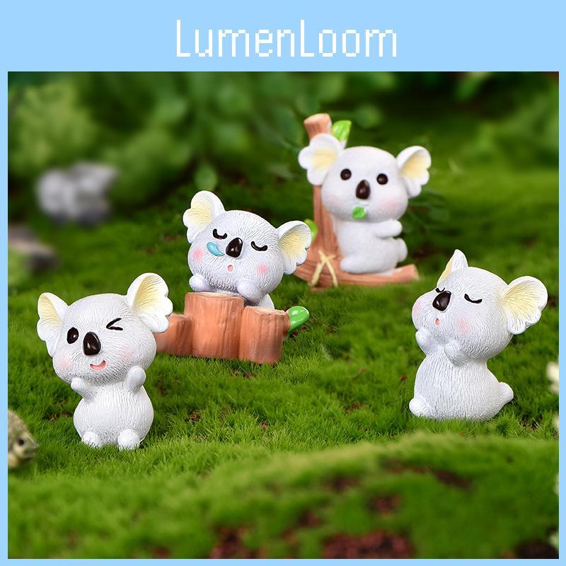 Niedliche Harz Koala Dekoration Entzückende Mikro Landschaft Garten DIY Kristallkugel Zubehör