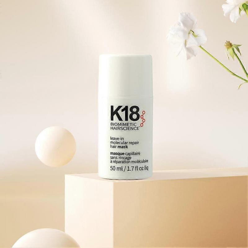 K18 Leave In Hair Mask 4 Minute Molecular Repair Treatment For Damaged Bleached Color Treated Hair Restores Strength Softness