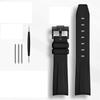 Rubber Watchband for Rolex Omega X Swatch Joint MoonSwatch Constellation Waterproof Sports 20mm Watch Strap Curved End Band