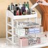 Transparent 3-Tier Desktop Storage Drawer Organizer
