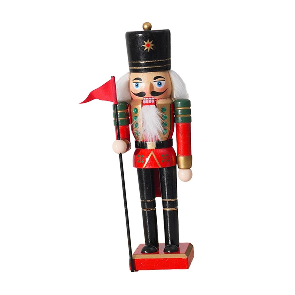 Christmas Decorative Nutcracker Figurine Crafts for Shelves Home Xmas Gift