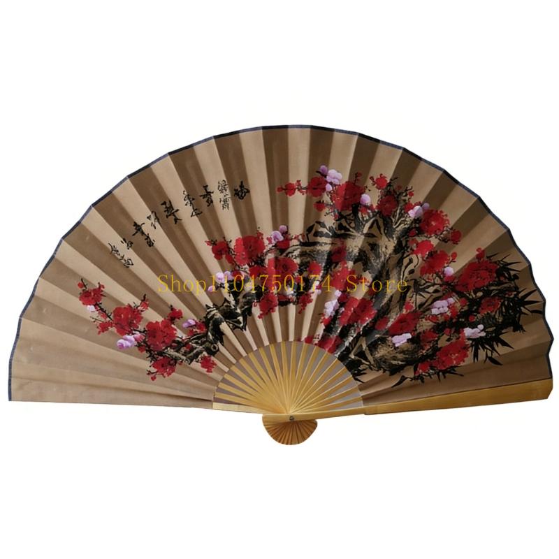 Velký dekorační závěsný vějíř Tradiční skládací bambusový vějíř pro nástěnnou dekoraci nejlepší prodej