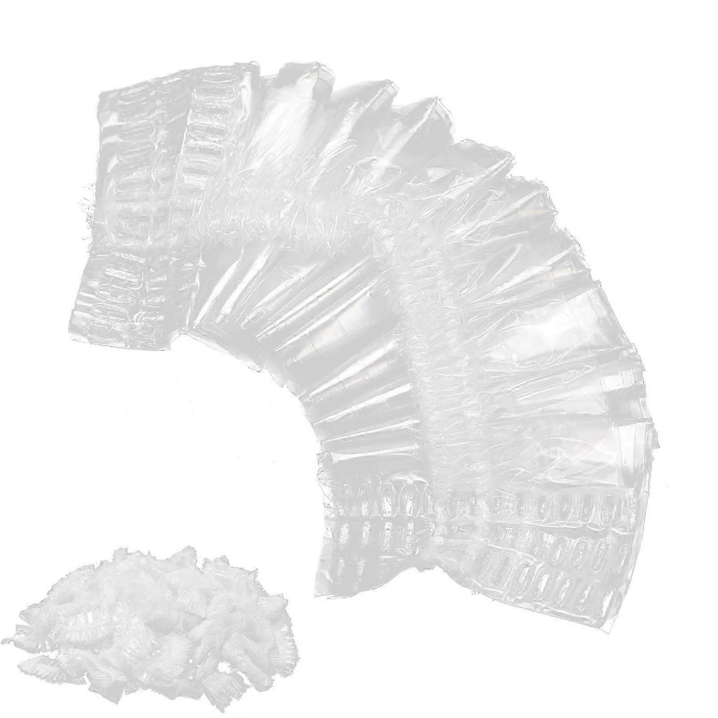 Disposable Clear Ear Covers Waterproof Elastic Ear Protectors for Hair Dye 200 Pcs