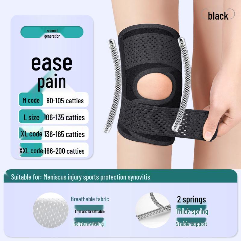 Japan Half-Moon Lightweight Knee Pad with Breathable Compression and Non-Slip Support for Mountain Climbing