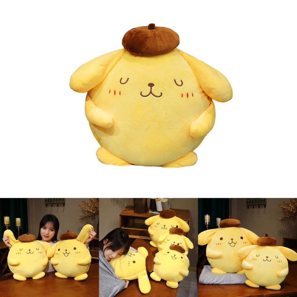Cute Pudding Dog Plush Toy Sofa Pillow For Office Nap And Air Conditioning Blanket