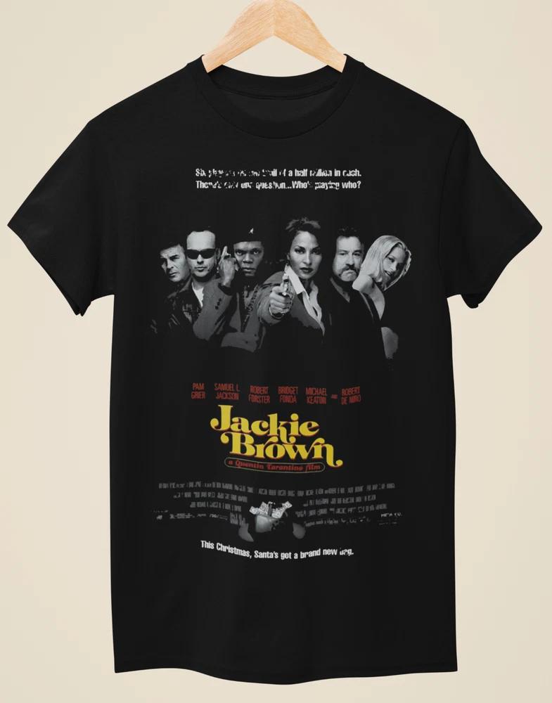 Jackie Brown Movie Poster Inspired Unisex Black TShirt S