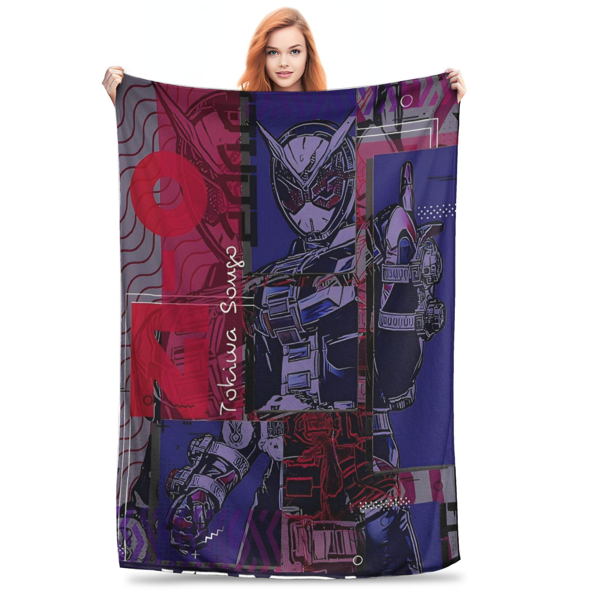 

kamen rider anime Blanket Cozy Soft Throw Blankets for Sofa 50x60 Inch Multi-size Rug Piece 130x150cm