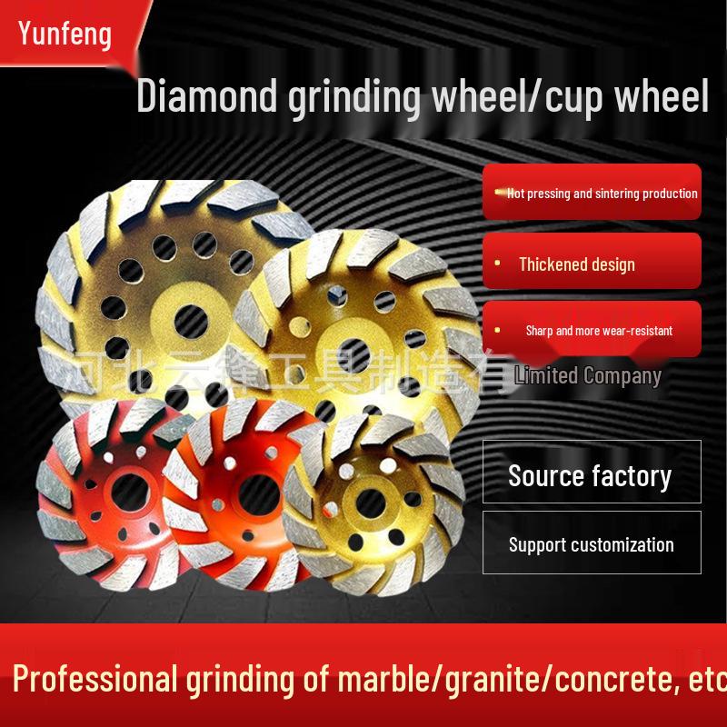 Thickened Diamond Grinding Disc for Angle Grinder - Cement, Marble Polishing & Concrete Cutting Saw Blade