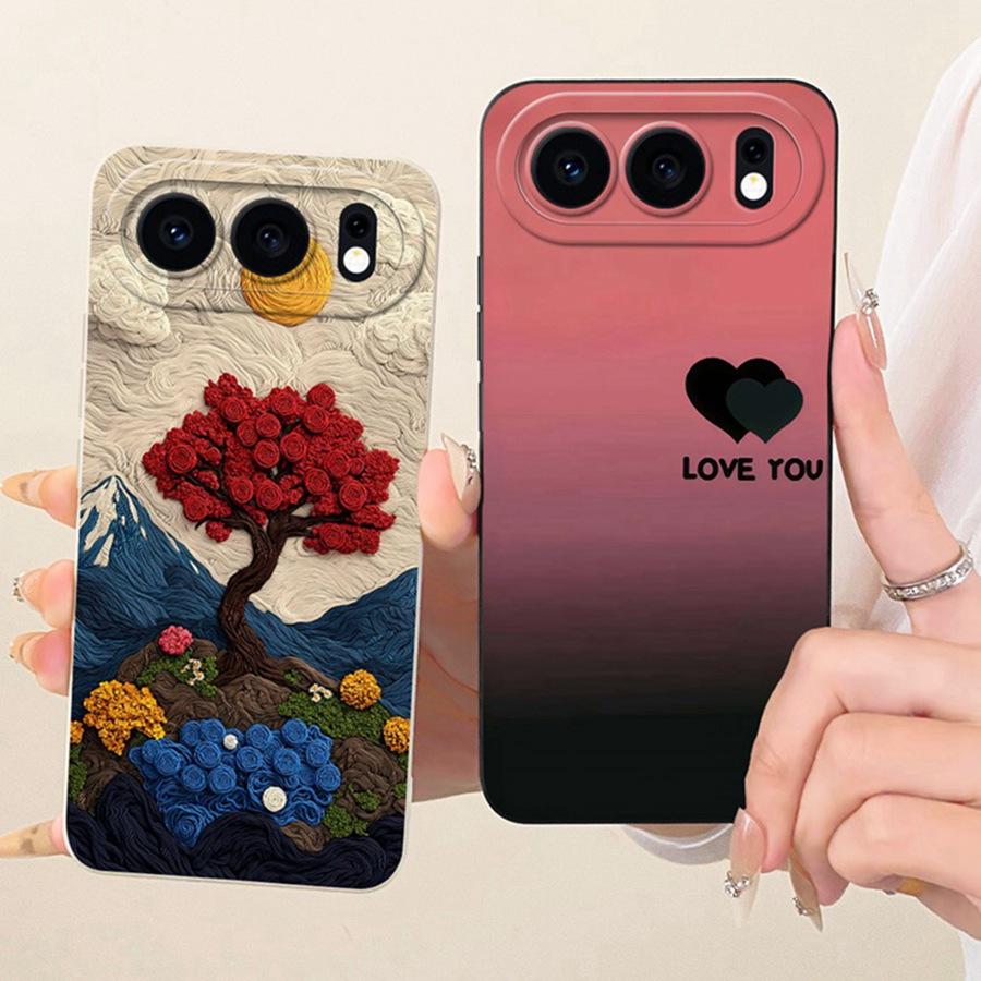 Hülle Für Honor 500 Pro Hülle Schleife Blume Neues Design Schlichtheit Weiche Silikonhülle Für Honor500 500Pro 5G Coque Capa
