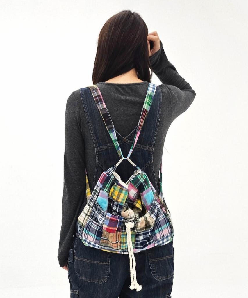 Sonnetofnight Patchwork 3-Stage Transformation Bag Check Pattern - Medium M