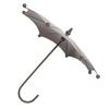 Mangiatoia per Uccelli a Forma di Ombrello, Vasca per Uccelli in Metallo per Decorazione Giardino, Facile da Pulire, Protezione dalle Intemperie, Materiale in Ferro