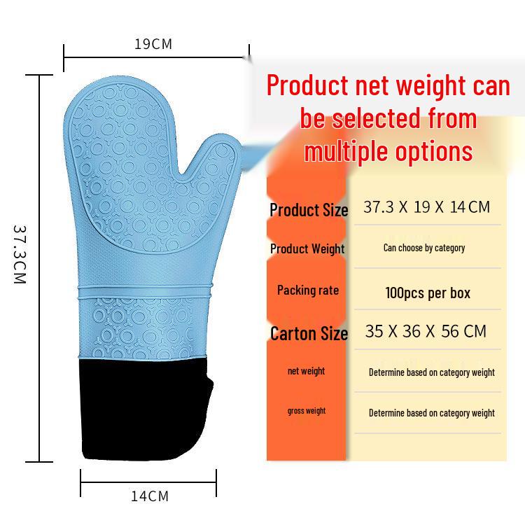 Nine Likes Hitzebeständige Silikonhandschuhe zum Backen - Dick, Qualitätsisolation