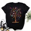 Female Short Sleeve Tshirt Harajuku Tee Shirts Girls T-shirts Fashion Red Poppy Women T Shirt Funny Black Printed Tops Tee