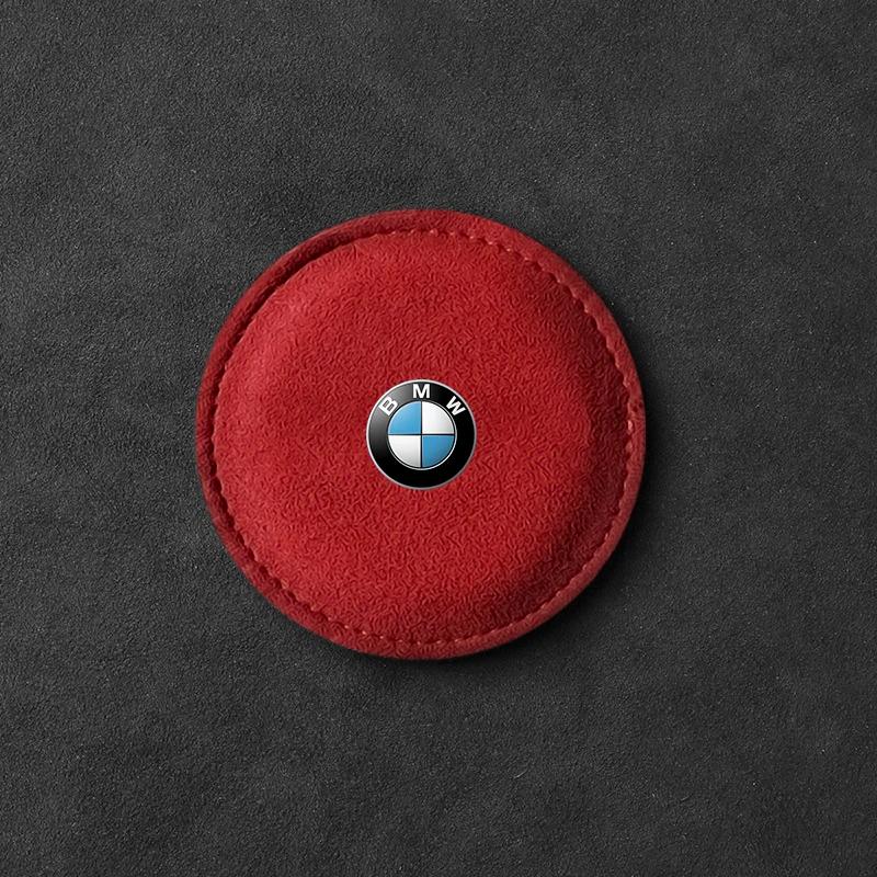 1/2 stuks Auto Bekerhouder Pad PU Leer Sleuf Antislip Onderzetter Mat Voor BMW 50e F30 F10 E90 F20 E46 E60 E70 E39 E36 E87 X6 E30 Z3 Z4
