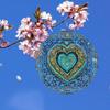Bohemian Color Mandala Wind Spinner Outdoor Garden Decor Infinite Spinning Windmill for Home Yard Patio Thanksgiving Christmas
