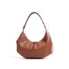 Dumpling bag zipper niche versatile first layer cowhide messenger bag women's large capacity high-end women's leather underarm bag