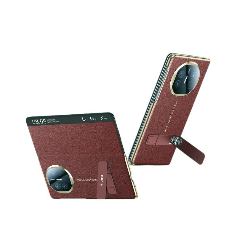 

Чехол для телефона Huawei Matex5 Гальванизированная подставка X6 Противоударный Умное окно Сон X3 Кожаный чехол для деловых мужчин Huawei Mate X3