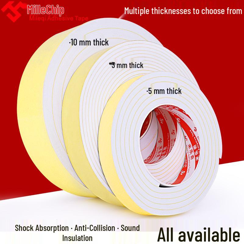 EVA White Foam Tape: Shockproof Waterproof Adhesive Cushioning Strip for Sealing & Anti-collision