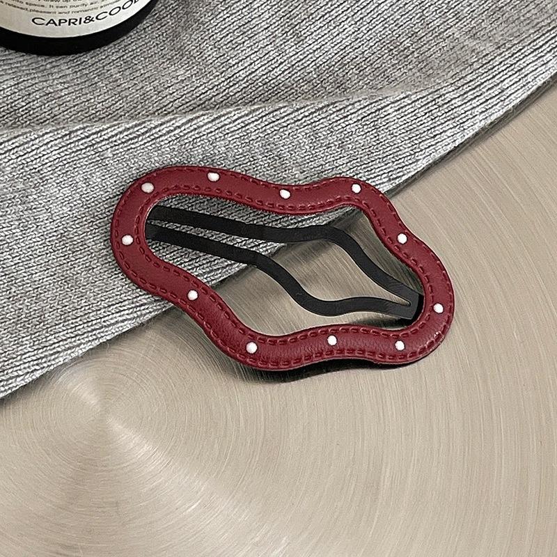 

Cute Polka Dot Leather Star Hair Clip and Cloud Hair Clip for Women Bangs BB Hair Accessories