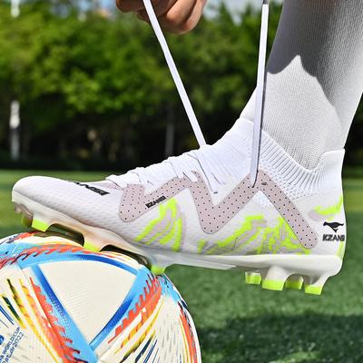 2024 Fashion Unisex Soccer Shoes Football Cleats Soccer Ankle Boots Youth Training Sneakers Outdoor Sports Shoes Ronaldo