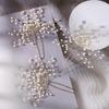 Pearl Flower Hairpin for Aesthetic Bridal Updos and Seaside Weddings
