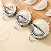 3-in-1 Dumpling Maker Stainless Steel Empanada Press Mini Pie Mold Multi-Functional Tortilla Clamp for Kitchen