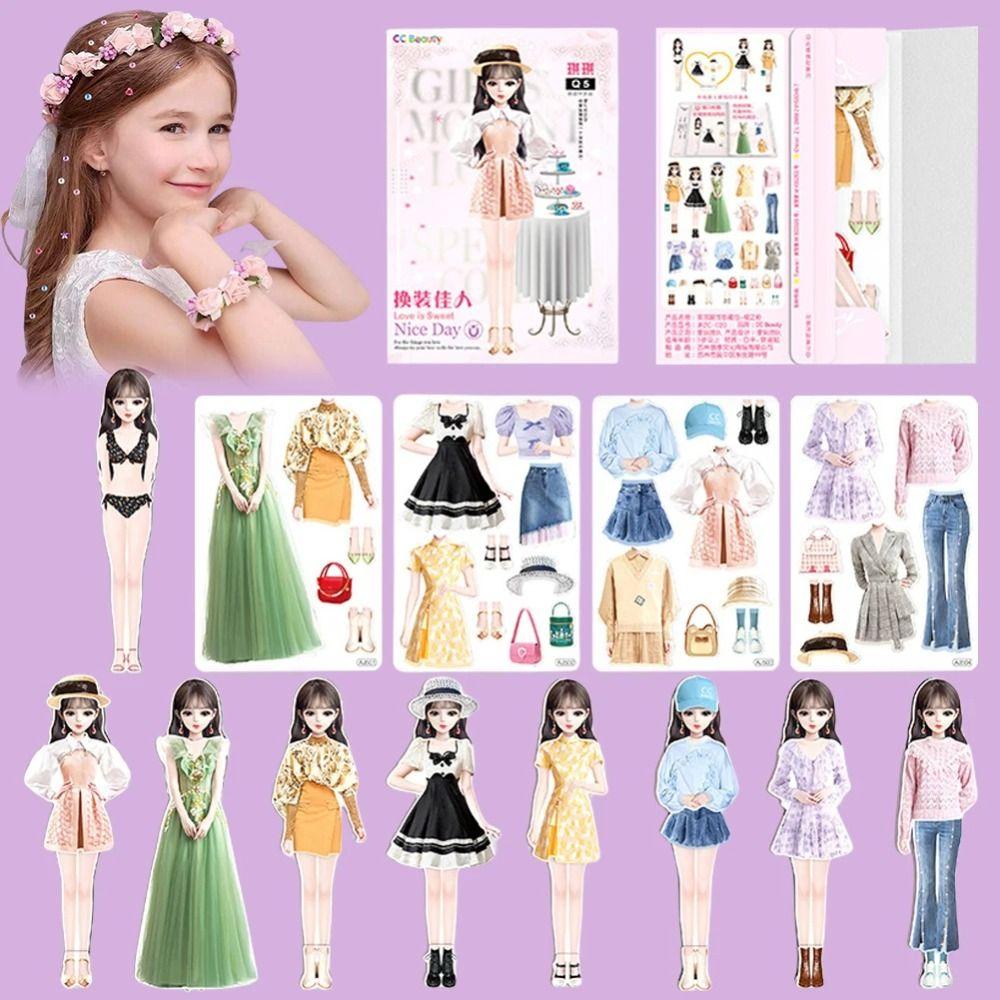 Created Imagine Magnetic Dress Up Dolls Pretend Play Girls Princess Stickers For Girls