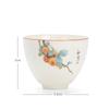 Boutique Ceramic Teacup Hand Painted Meditation Cup Single Portable Travel Tea Bowl Pu'er Master Cup Handmade Porcelain Tea Set