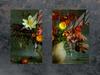 GLAS-SCHUTZPLATTE FÜR DIE KÜCHE 65x52 BLUMEN