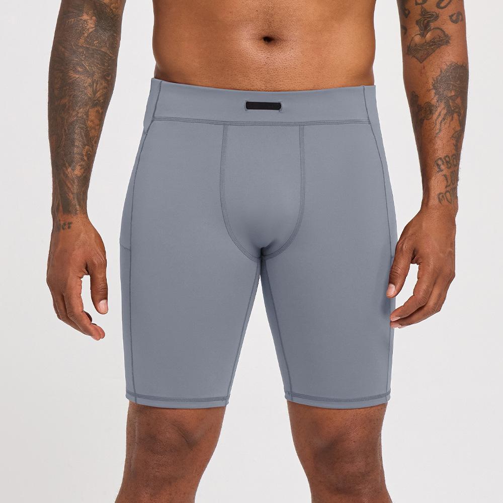 Strong shaping sports leggings for men summer quick drying breathable sports shorts, sweat training cropped pants Running shorts