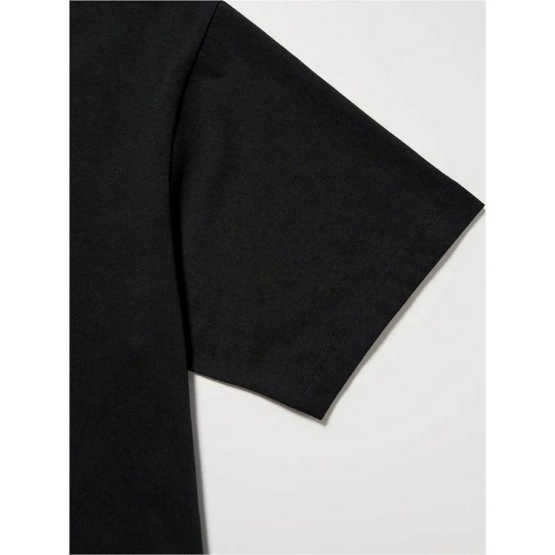 European sizes Men's Inspirational T-Shirt Round Neck, Short Sleeve, Breathable Fabric, Regular Fit, Summer Tee, Black with Golden Scripture Print