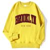 Brooklyn New York Printed Hoodies Women Colorful Clothes Basic Trend Sweatshirt Tops Be Durable Harajuku Hoodie Womens